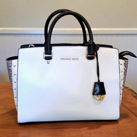 MICHAEL Michael Kors Handbags - Michael Kors snake print satchel